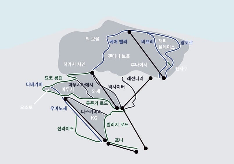 롯데아라이리조트 - 마운틴 - 슬로프 정보, 실시간 웹 캠 | 롯데아라이리조트