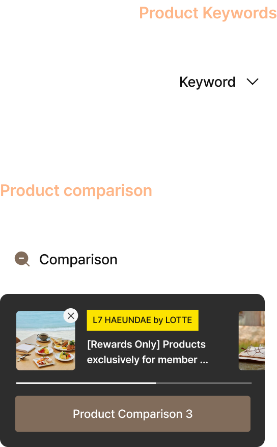 LOTTE HOTELS & RESORTS - Special Offers - Product Keywords - Search for products by keyword, Compare Products - Add products and compare up to 3 at once - Room Promotion