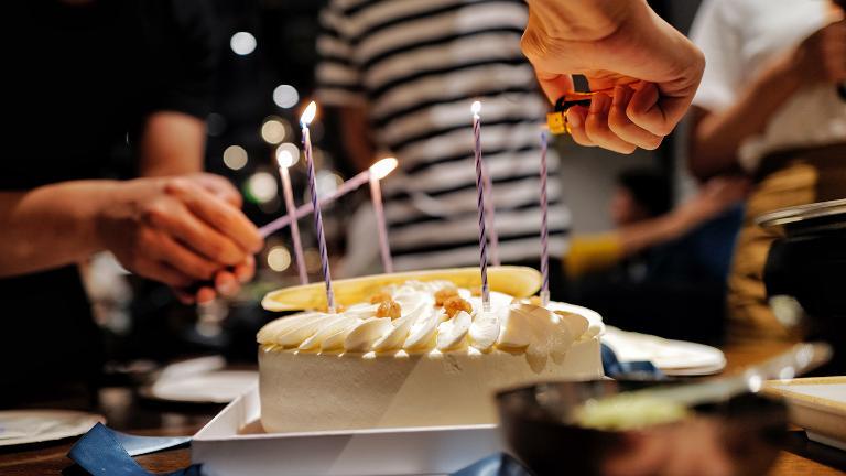 Birthday, birthday cake, birthday party