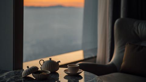 Welcome tea, Staycation, Sunset