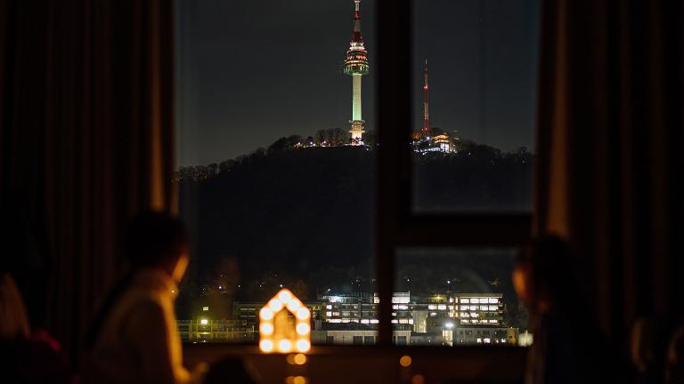 L7, Rooftop, Myeongdong, Namsan Tower, Christmas